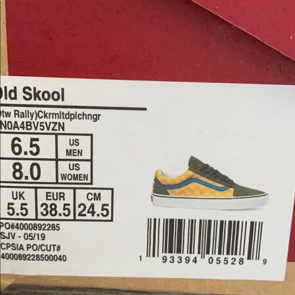 💖MEGA SALE💖VANS  Old Skool Otw Rally Checker Suede Canva Women 8 VN0A4BV5VZN - Picture 9 of 9